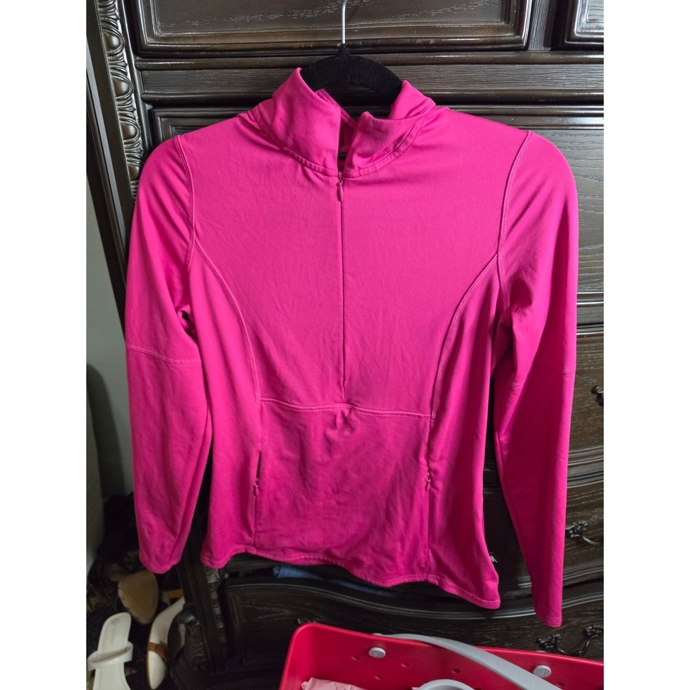 Skechers Performance Womens Pink Quarter Zip Long Sleeve Active Top LWLT5 XS